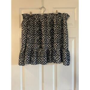Banana Republic factory flounce fit-n-flare ruffled mini skirt size XL